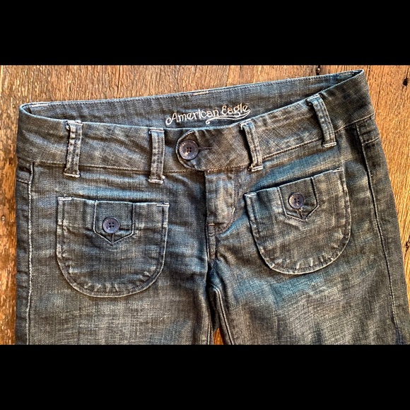 American Eagle High Waist Denim Shorts, Size 0 - Picture 5 of 11